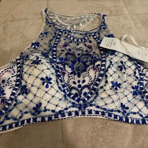 BEADED CROP TOP